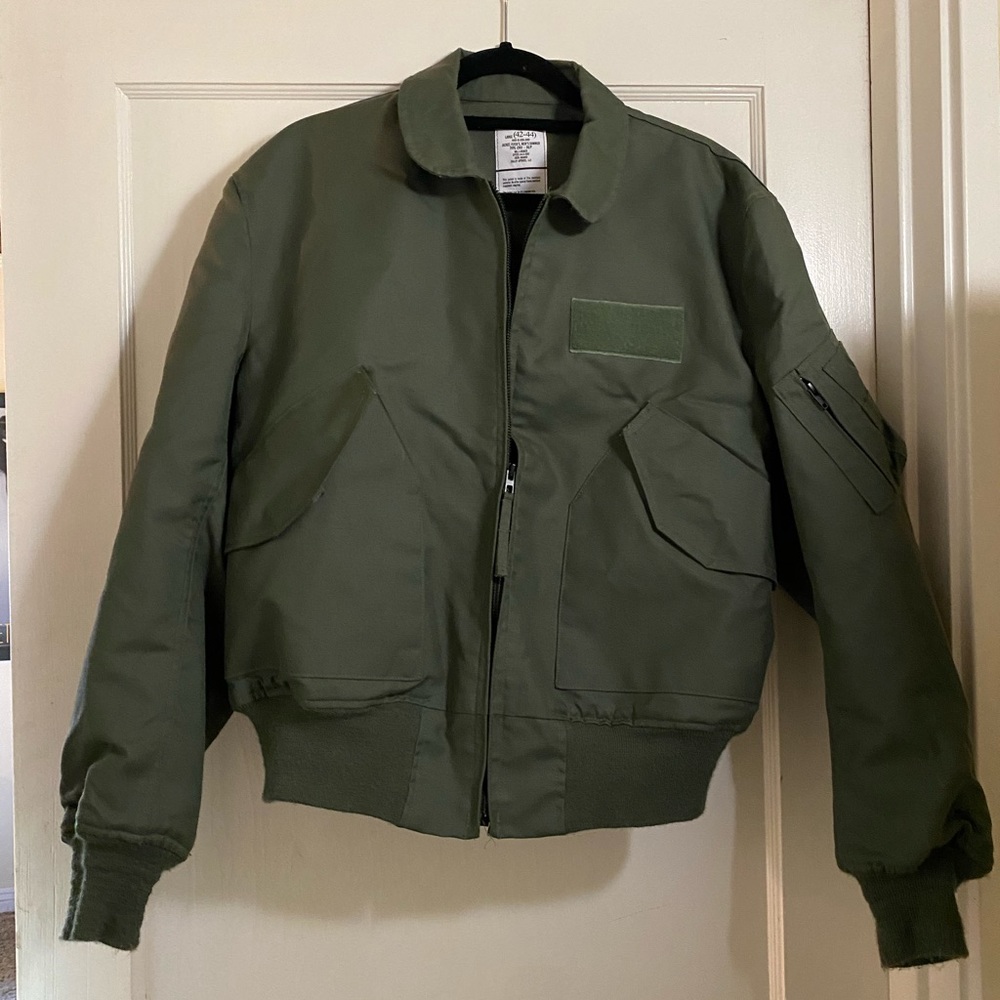 Military Bomber Jacket Army Green military surplus sz 42-44 Summer